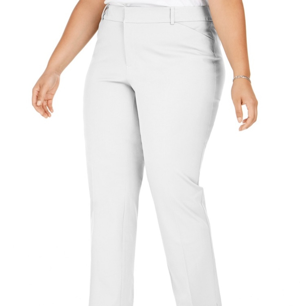 White High Rise Trouser Pant NWT Size 16